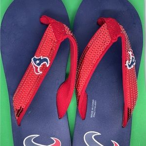Texans Sandals Red White and Blue